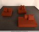 Sofá Ilha 2 Módulos Chaise Ipuã Terracota, Terracotta | WestwingNow