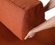 Sofá Ilha 2 Módulos Chaise Ipuã Terracota, Terracotta | WestwingNow