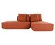 Sofá Ilha 2 Módulos Chaise Ipuã Terracota, Terracotta | WestwingNow