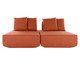 Sofá Ilha 2 Módulos Ipuã Terracota, Terracotta | WestwingNow