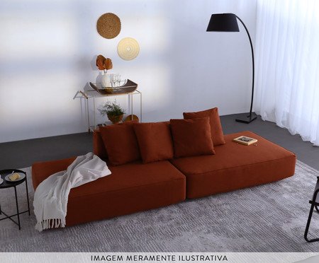 Sofá Ilha 3 Módulos Ipuã Verde II | Westwing