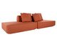 Sofá Ilha 2 Módulos Ipuã Terracota II, Terracotta | WestwingNow