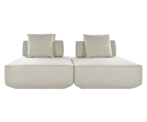 Sofá Ilha 2 Módulos Ipuã Off-White, Off White | WestwingNow