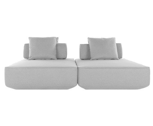 Sofá Ilha 2 Módulos Ipuã Off-White, Off White | WestwingNow
