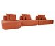 Sofá Ilha 3 Módulos Chaise Ipuã Terracota, Terracotta | WestwingNow