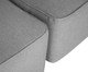 Sofá Ilha 2 Módulos Chaise Ipuã Cinza, grey | WestwingNow