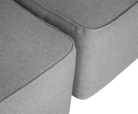 Sofá Ilha 2 Módulos Chaise Ipuã Cinza | Westwing