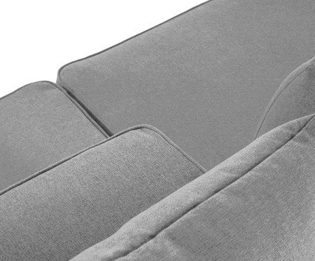 Sofá Ilha 2 Módulos Chaise Ipuã Cinza | Westwing