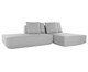 Sofá Ilha 2 Módulos Chaise Ipuã Cinza, grey | WestwingNow