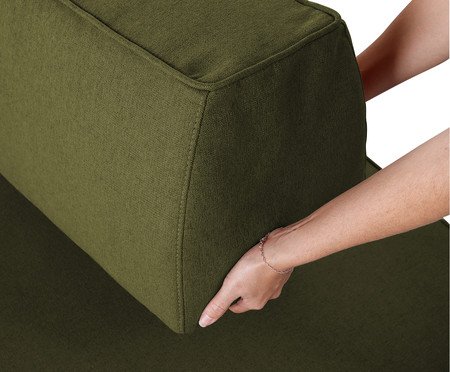 Sofá Ilha 3 Módulos Chaise Ipuã Verde | Westwing