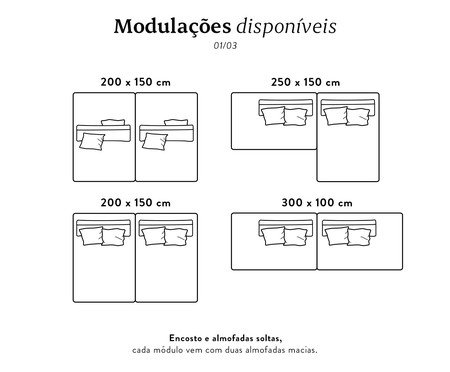 Sofá Ilha 3 Módulos Chaise Ipuã Verde | Westwing