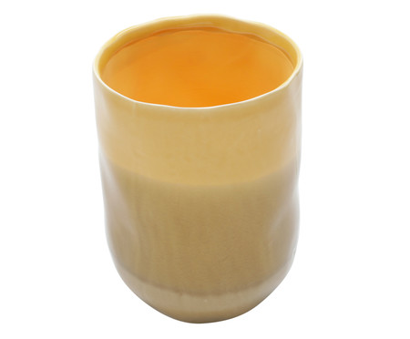 Vaso em Cerâmica Kelsea - Amarelo