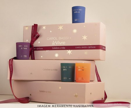 Kit Mini Velas Carol Bassi + Le Vivre | Westwing