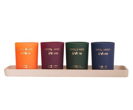 Kit Mini Velas Carol Bassi + Le Vivre | Westwing