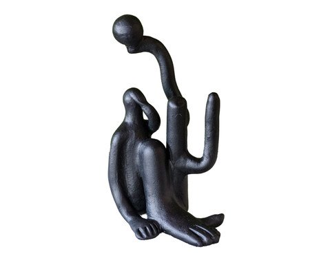 Escultura em Cerâmica Abaporu Preto | Westwing