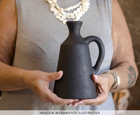 Garrafa Afunilada Preta P | Westwing