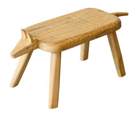 Banco Tatu Natural em Madeira G | Westwing