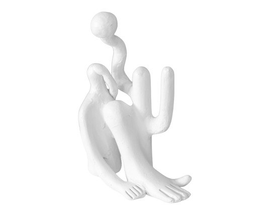 Escultura em Cerâmica Abaporu Branco, white | WestwingNow