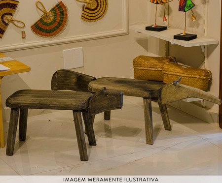 Banco Capivara em Madeira G | Westwing