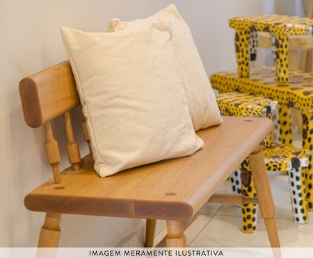 Capa Almofada Tear Manual Bege | Westwing