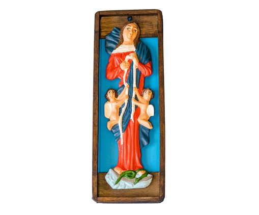 Quadrinho Retirantes Nossa Senhora Desatadora, multicolor | WestwingNow