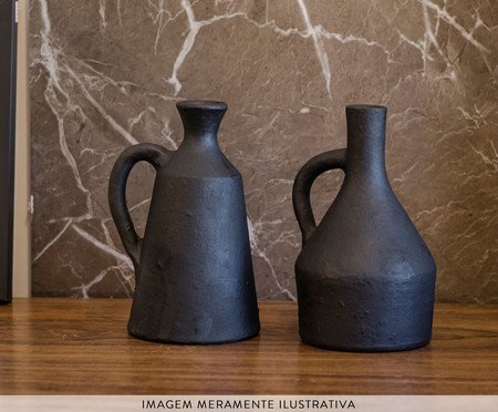 Garrafa Boca Estreita Preta P | Westwing