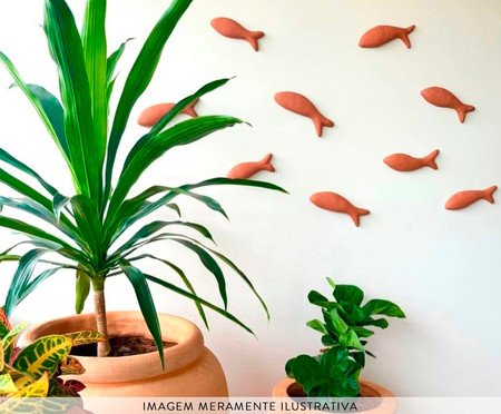 Peixe De Cerâmica Parede M | Westwing