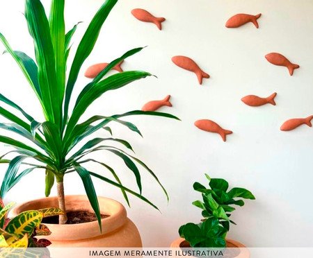 Peixe De Cerâmica Parede P | Westwing