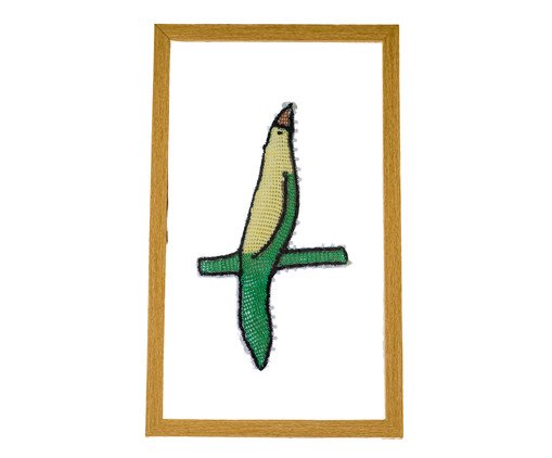 Quadro Renda Renascença Pássaro Verde, multicolor | WestwingNow