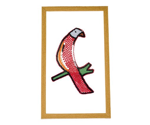Quadro Renda Renascença Pássaro Vermelho, multicolor | WestwingNow