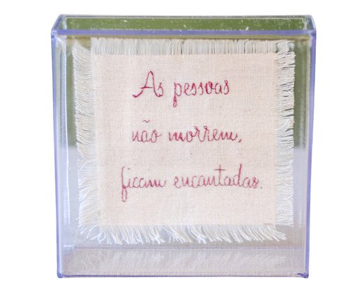 Bordado em Caixa Acrilica B4, multicolor | WestwingNow