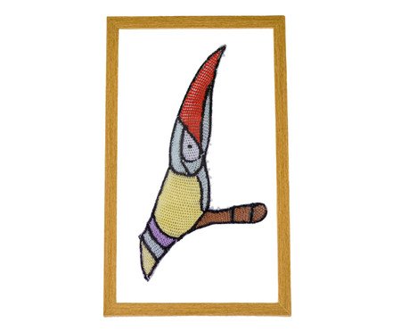 Quadro Renda Renascença Pássaro Amarelo | Westwing