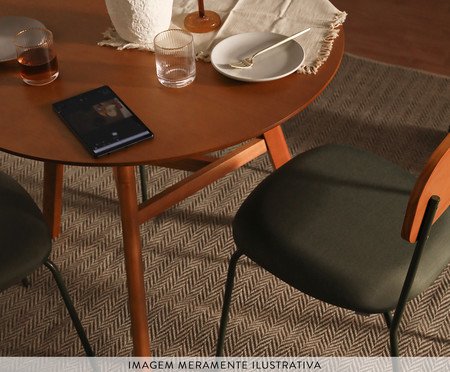 Conjunto de Mesa Mira e 3 Cadeiras Mira  Bege | Westwing