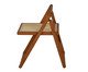 Cadeira Lira Dobrável em Madeira e Rattan, brown | WestwingNow
