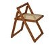 Cadeira Lira Dobrável em Madeira e Rattan, brown | WestwingNow