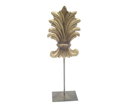 Adorno Pequeno em Resina Komon Dourado, multicolor | WestwingNow