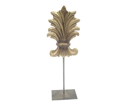 Adorno Pequeno em Resina Komon Dourado | Westwing