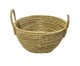 Cesta Pequena em Fibra Natural com Alças Bege, multicolor | WestwingNow