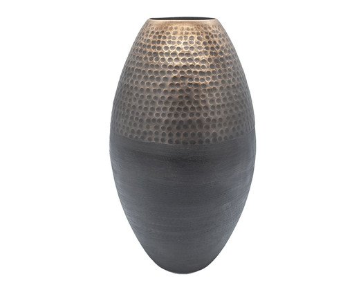 Vaso em Metal Oliver Preto e Bronze, multicolor | WestwingNow