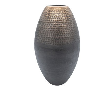 Vaso em Metal Oliver Preto e Bronze | Westwing