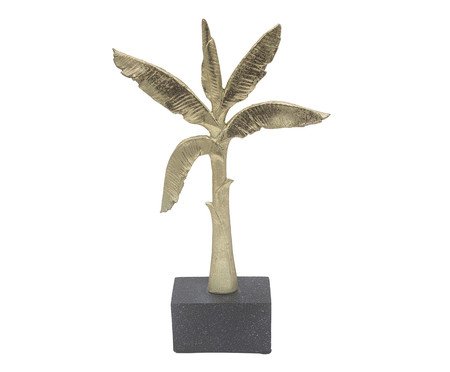 Bananeira em Resina Dourado Envelhecido | Westwing