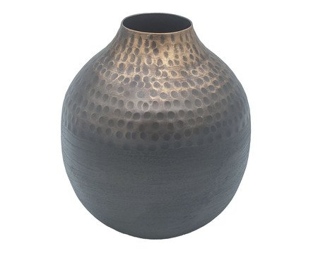 Vaso em Metal Sykes Preto e Bronze | Westwing