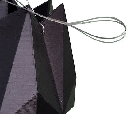 Vaso Suspenso Dobradura Grande Preto | Westwing