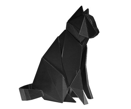 Adorno Gato Origami Preto | Westwing