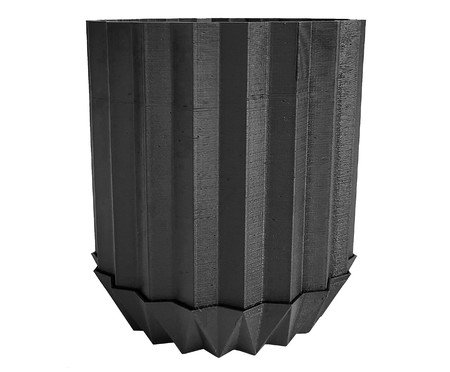 Vaso Com Prato Vinco Preto | Westwing