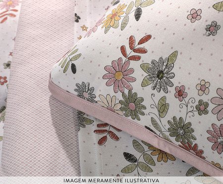 Edredom Malha Fio Penteado Florir | Westwing