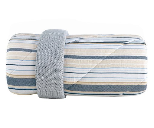 Edredom Malha Fio Penteado Horizon, blue | WestwingNow