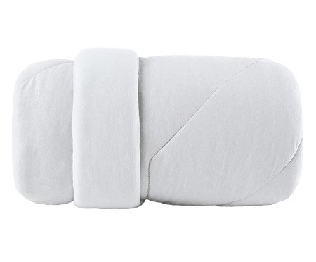 Edredom Malha Fio Penteado Branco | Westwing