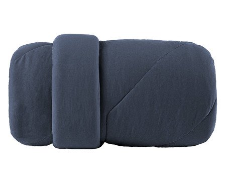 Edredom Malha Fio Penteado Azul Minimal | Westwing