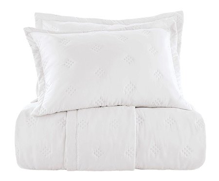 Jogo de Cobre-Leito Toque Acetinado Ultrawave Diamond Branco | Westwing